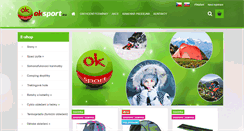 Desktop Screenshot of oksport.eu